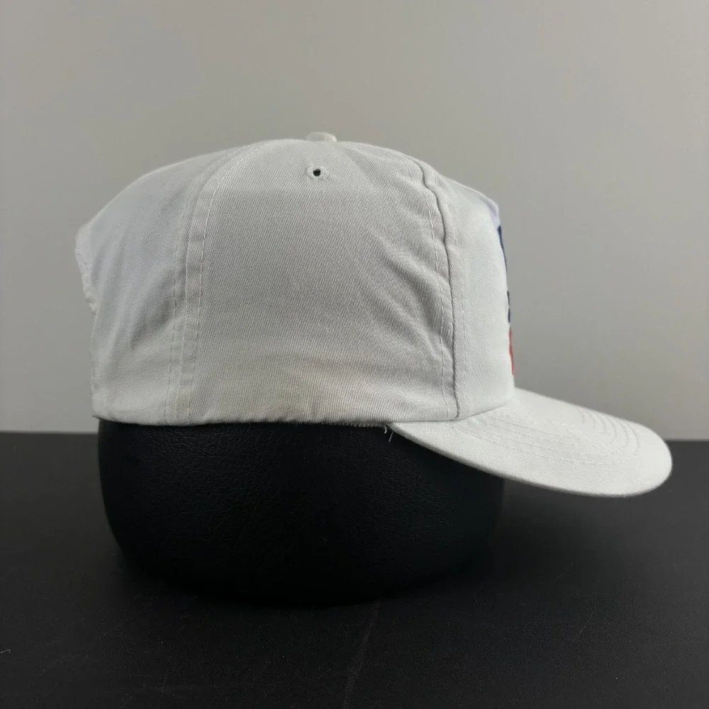 Vintage 90s 80s Fila US Open 1992 Snapback Hat White Tennis Tournament Cap